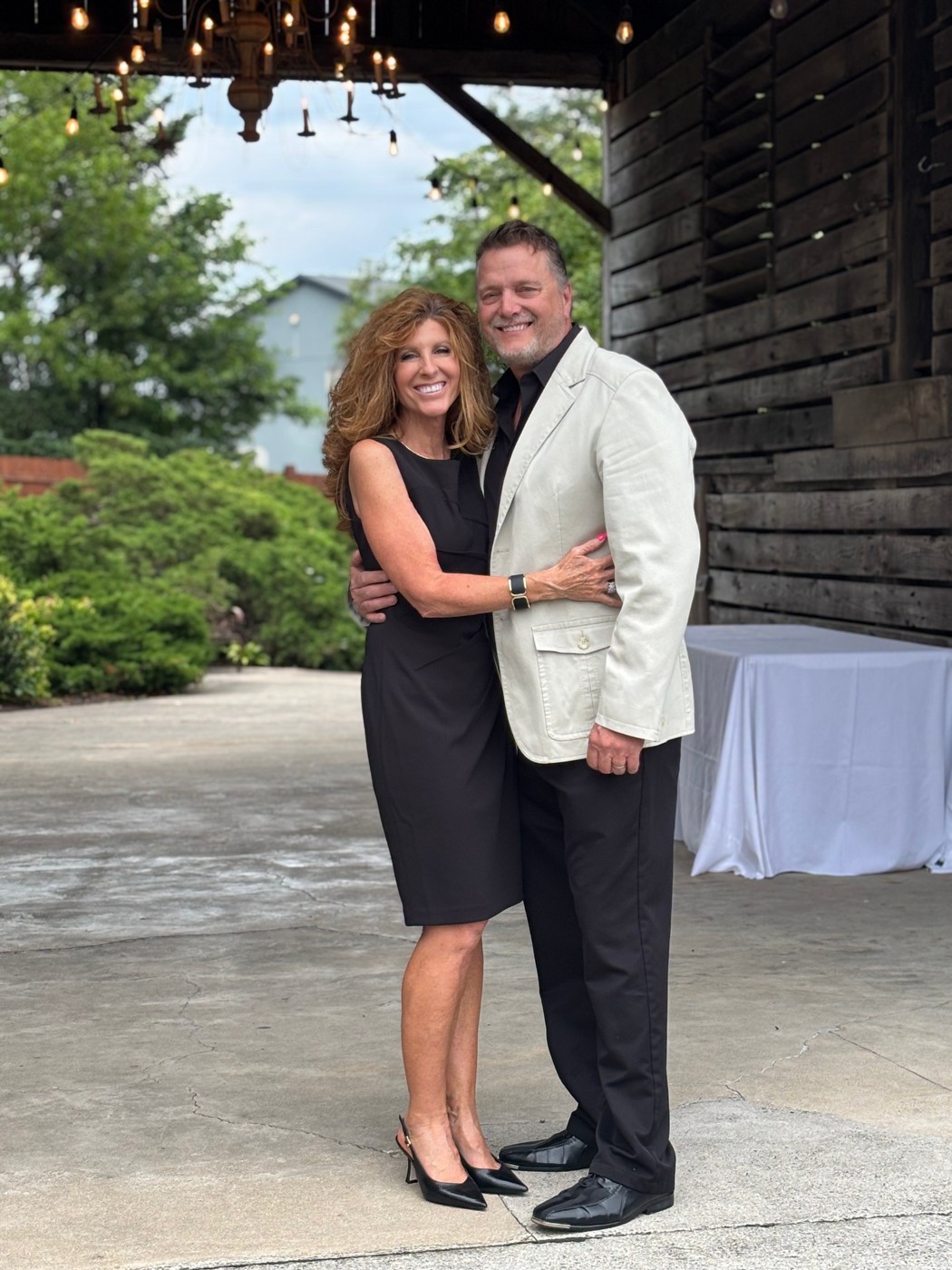Dwayne Forbes with his wife, Melissa
